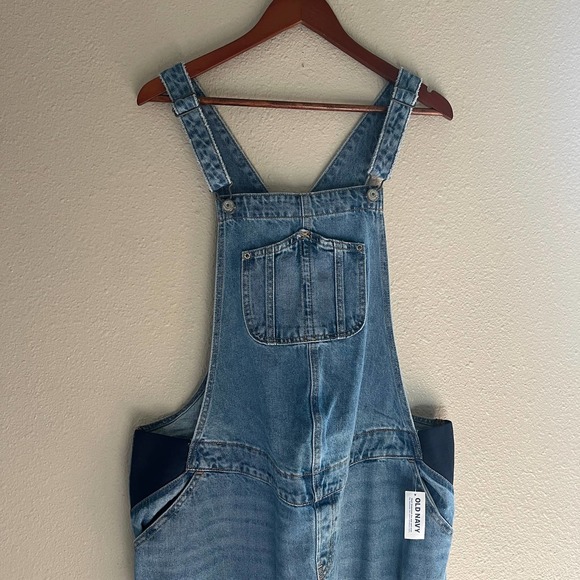 NEW Old Navy Maternity side-panel OG straight Jean overall - Picture 3 of 9